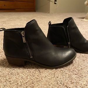 Lucky brand leather Basal ankle booties